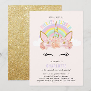 Invitations Avec Licornes Zazzle Fr
