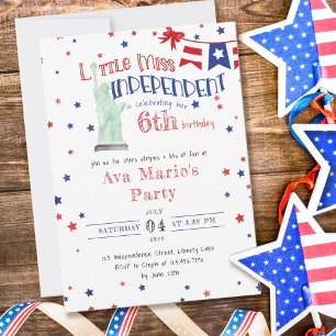 Invitation d'anniversaire Little Miss Independent