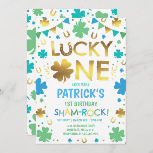 Invitation d'anniversaire Lucky One St. Patrick's