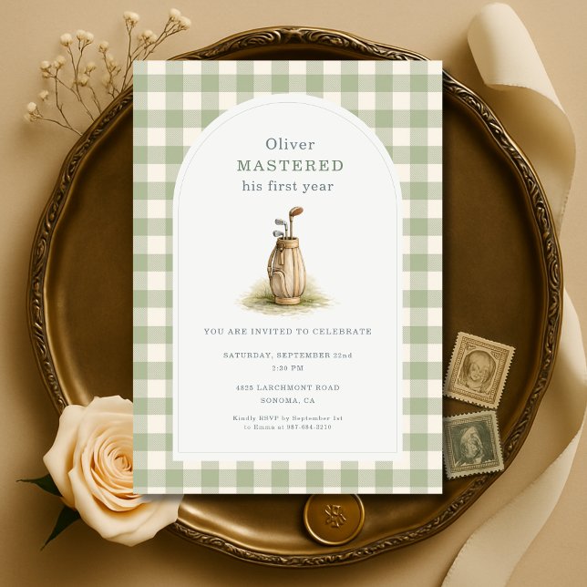 Invitation d'anniversaire Maîtrisé 1ère année Ging (Créateur téléchargé)