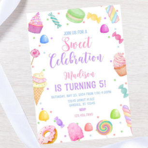 Invitation d'anniversaire modèle sur le thème des