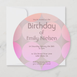 Invitation d'anniversaire moderne