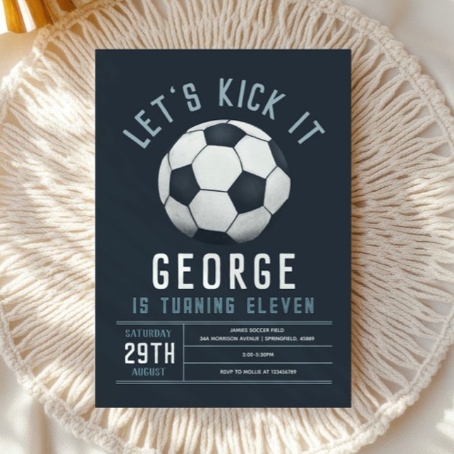 Invitation d'anniversaire moderne pour garçons ave (Créateur téléchargé)