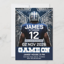 Invitation d'anniversaire modifiable pour un bille