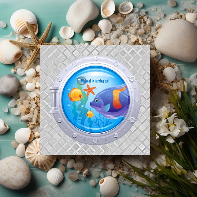 Invitation d'anniversaire nautique (Créateur téléchargé)