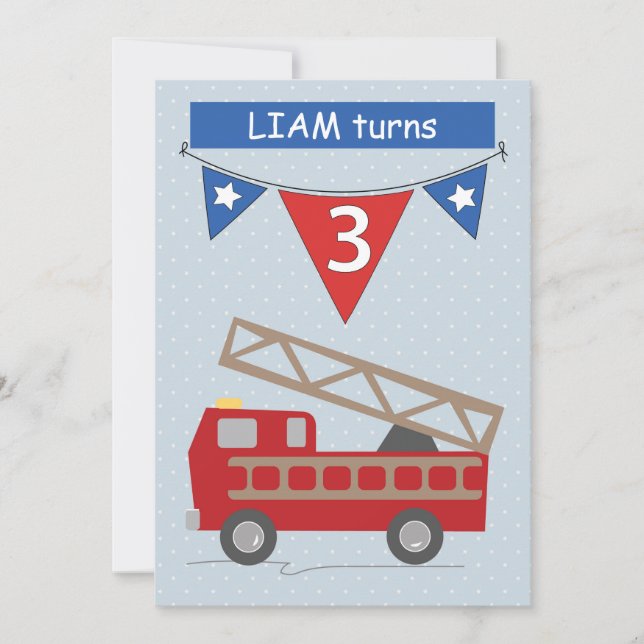 Invitation d'anniversaire Nom personnalisé, Matthe (Devant)