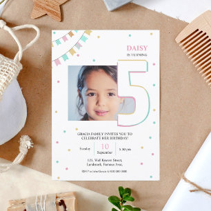 Invitation d'anniversaire Numéro d'année personn