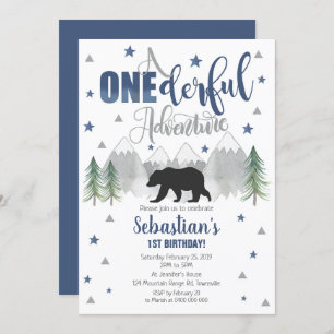 Invitation d'anniversaire Oear Onederful Adventure