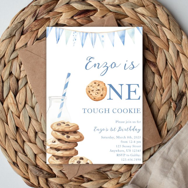Invitation d'anniversaire One Tough Cookie (Créateur téléchargé)