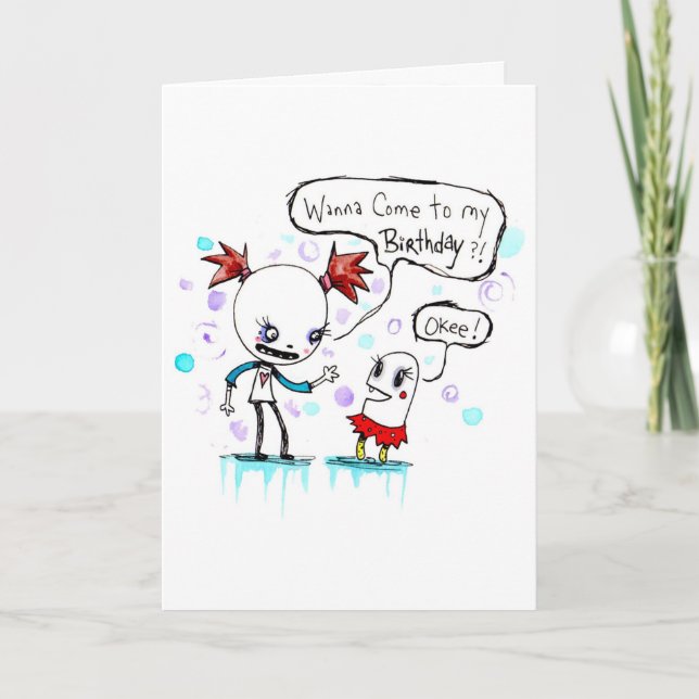 INVITATION D'ANNIVERSAIRE par Emi Boz/ Gus Fink (Devant)