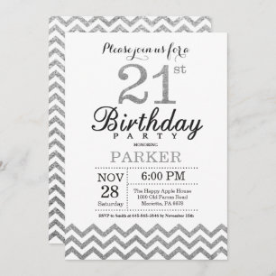 Invitation d'anniversaire Parties scintillant d'ar