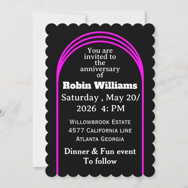 Invitation d'anniversaire personnalisable | Modifi (Devant)