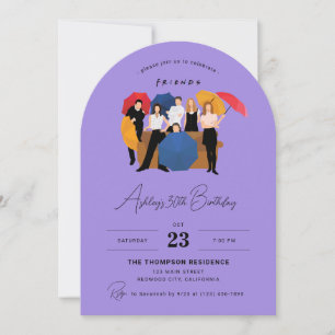 Invitation d'anniversaire personnalisable sur le t