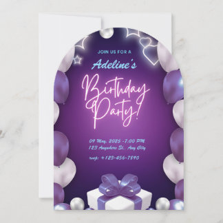 Invitation d'anniversaire personnalisé pour adulte