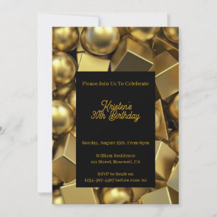 Invitation d'anniversaire personnalisée