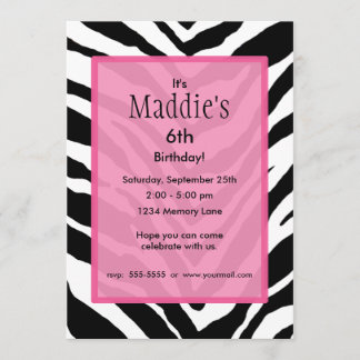 Invitation d'anniversaire personnalisée