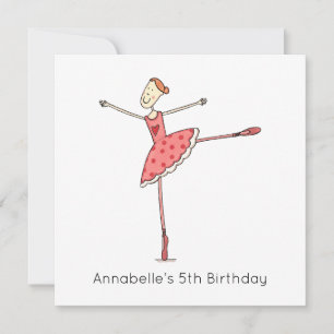 Invitation d'anniversaire personnalisée de balleri