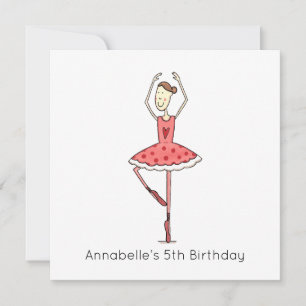 Invitation d'anniversaire personnalisée de balleri