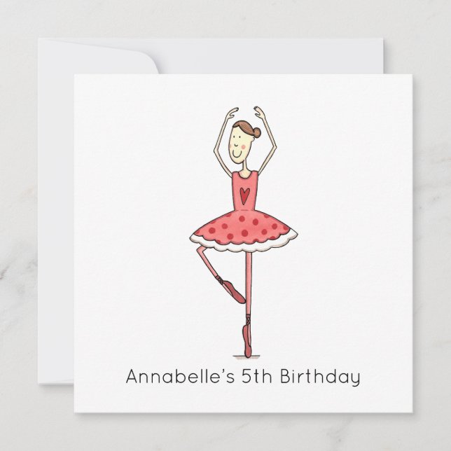 Invitation d'anniversaire personnalisée de balleri (Devant)