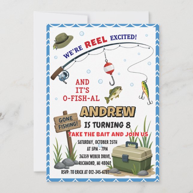 Invitation d'anniversaire personnalisée Parti de p (Devant)