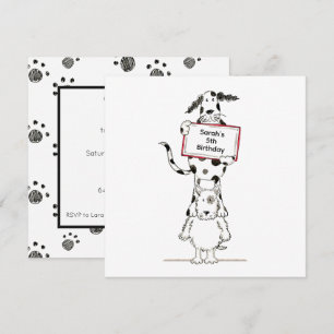 Invitation d'anniversaire personnalisée pour de mi