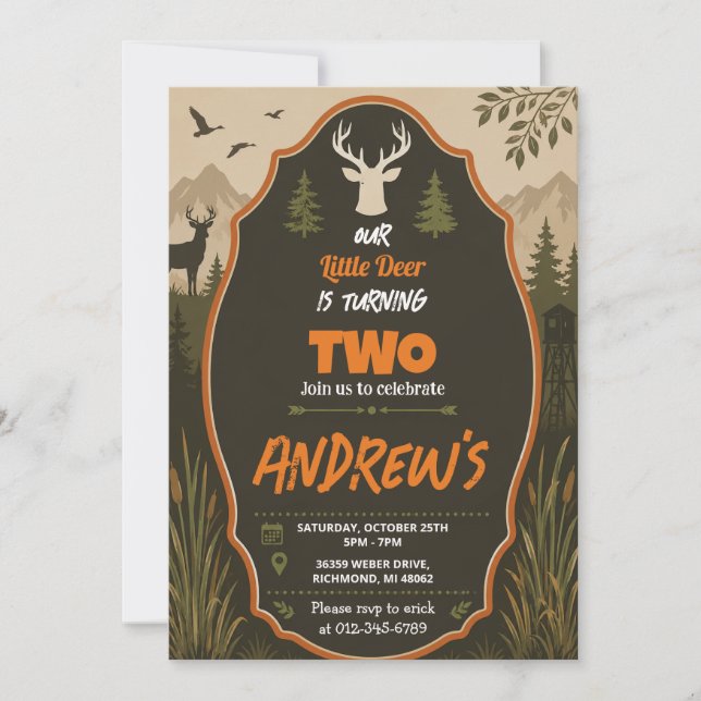 Invitation d'anniversaire personnalisée pour garço (Devant)
