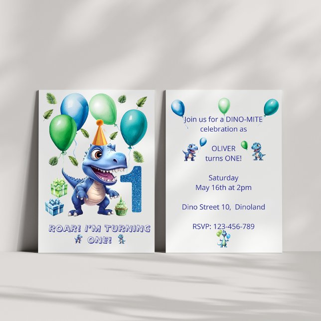 Invitation d'anniversaire personnalisée pour garço (Créateur téléchargé)