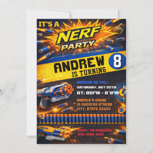 Invitation d'anniversaire personnalisée pour garço