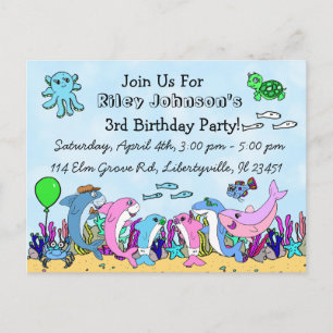 Invitation d'anniversaire personnalisée pour la fa