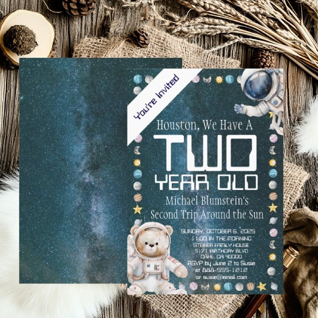 Invitation d'anniversaire personnalisée pour l'âge (Créateur téléchargé)