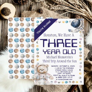 Invitation d'anniversaire personnalisée pour l'âge