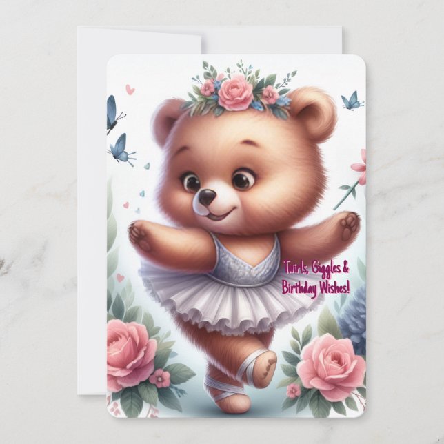 Invitation d'anniversaire personnalisée pour petit (Devant)