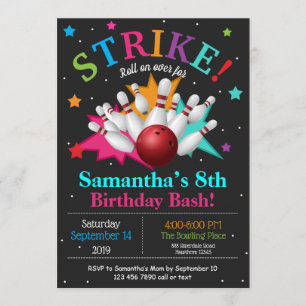 Invitation d'anniversaire personnalisée pour quill