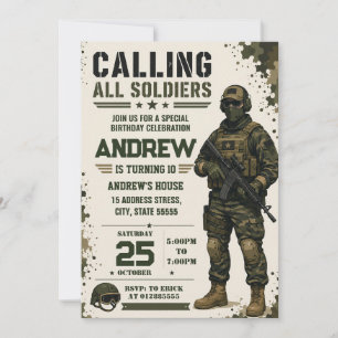 Invitation d'anniversaire personnalisée pour tous