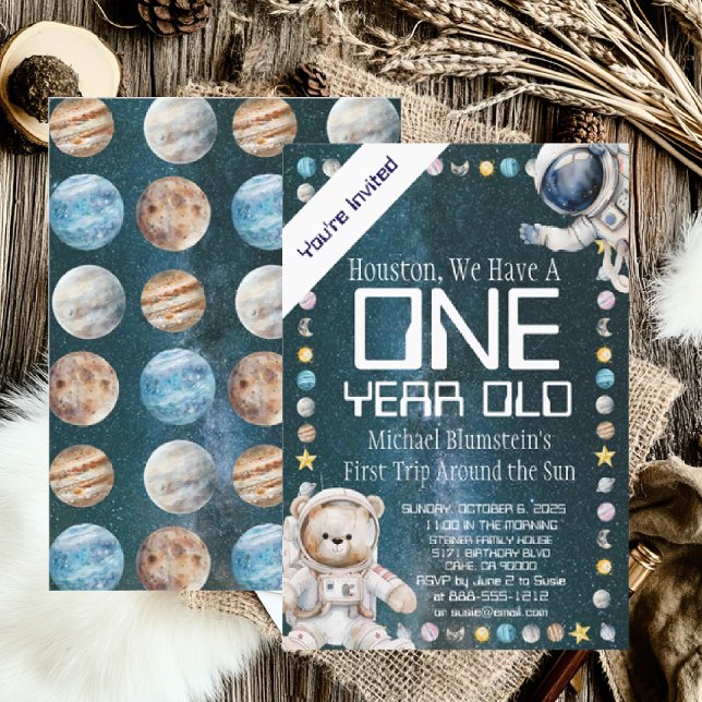 Invitation d'anniversaire personnalisée pour un âg (Créateur téléchargé)