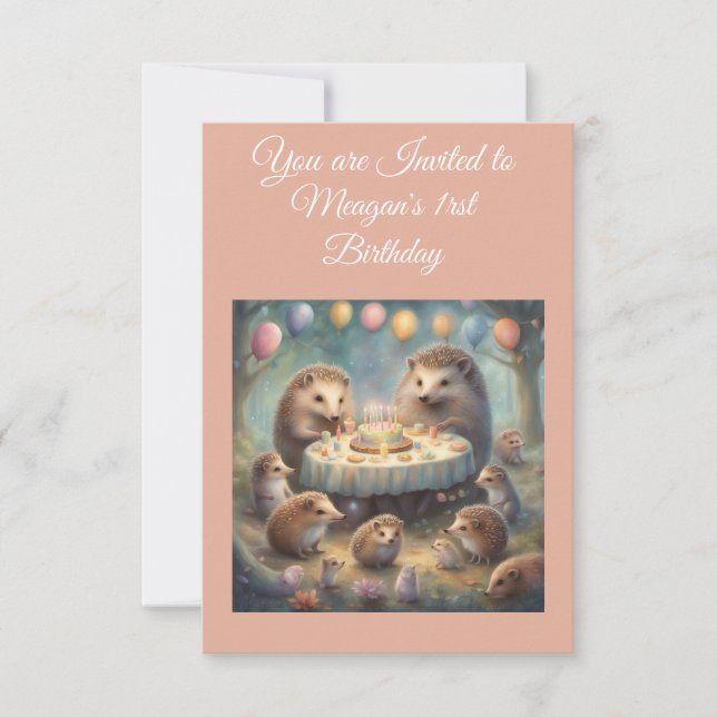 Invitation d'anniversaire personnalisée pour un hé (Devant)