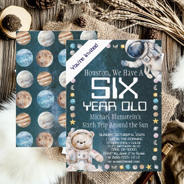 Invitation d'anniversaire personnalisée pour un th (Créateur téléchargé)