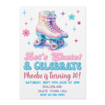 Invitation d'anniversaire personnalisée Retro Roll