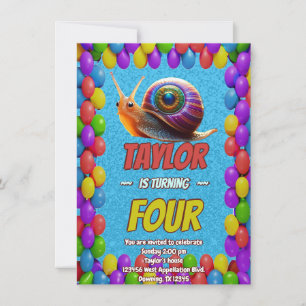 Invitation d'anniversaire personnalisée unique pou