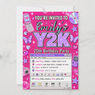 Invitation d'anniversaire personnelle pour adolesc