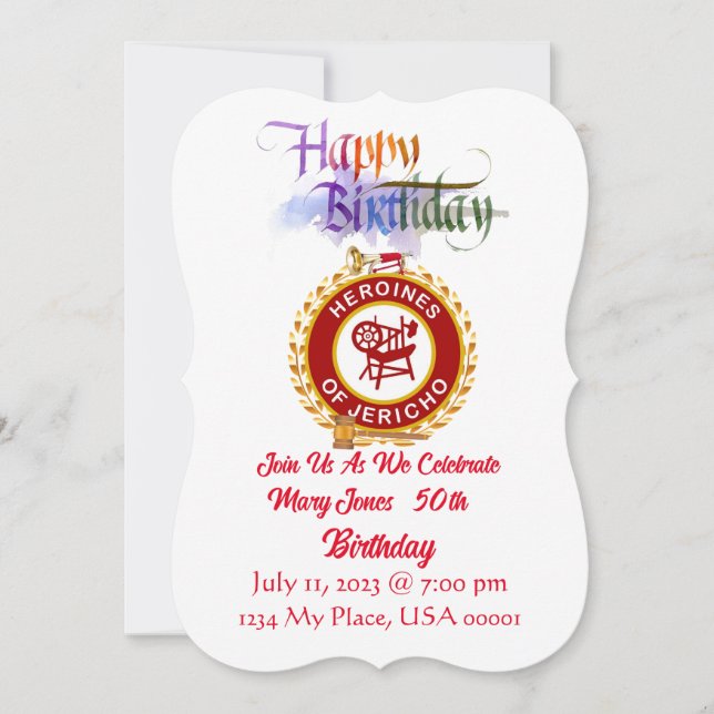 Invitation d'anniversaire PGMAM (Devant)
