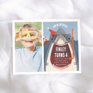 Invitation d'anniversaire photo Garçon Budget Fête