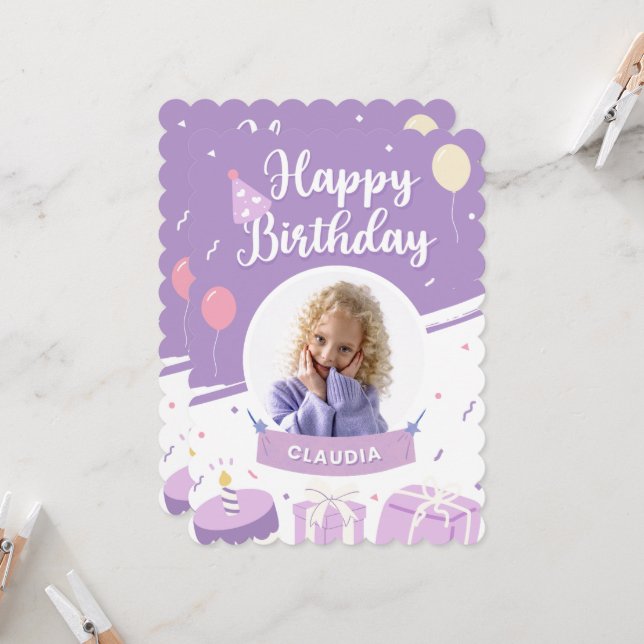 Invitation d'anniversaire pour 16 ans (Devant/Arrière en situation)