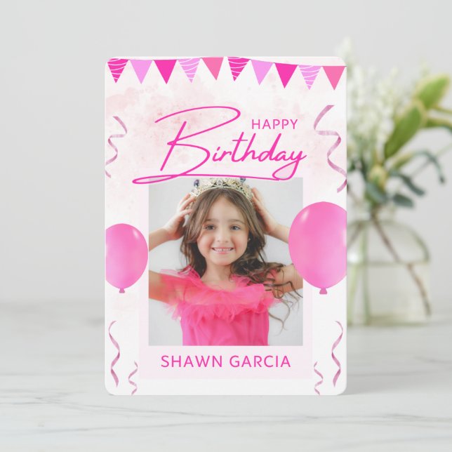 Invitation d'anniversaire pour 16 ans (Debout devant)