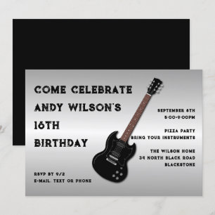 Invitation d'anniversaire pour adolescent garçon a