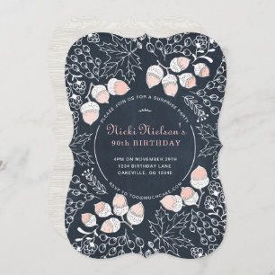 Invitation d'anniversaire pour adultes d'automne J