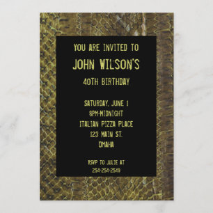 Invitation d'anniversaire pour adultes de Green Sn