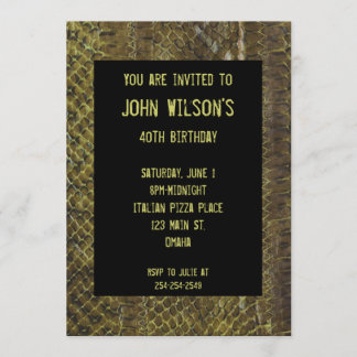 Invitation d'anniversaire pour adultes de Green Sn