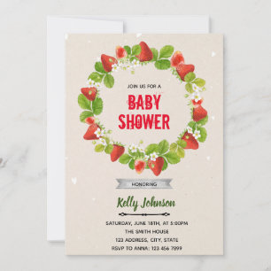 Invitation d'anniversaire pour baby shower aux fra