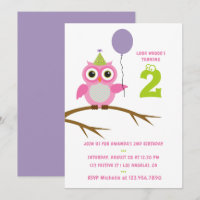 Invitation d'anniversaire pour bébé ou petite fill